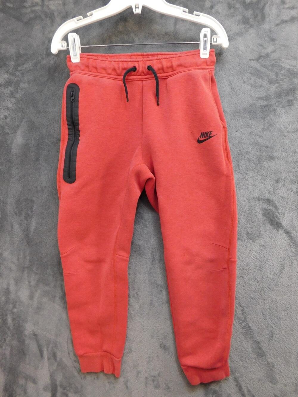 Nike Pants Mens L Red Jogger Elastic Waist Drawstring Pockets FD3287-672